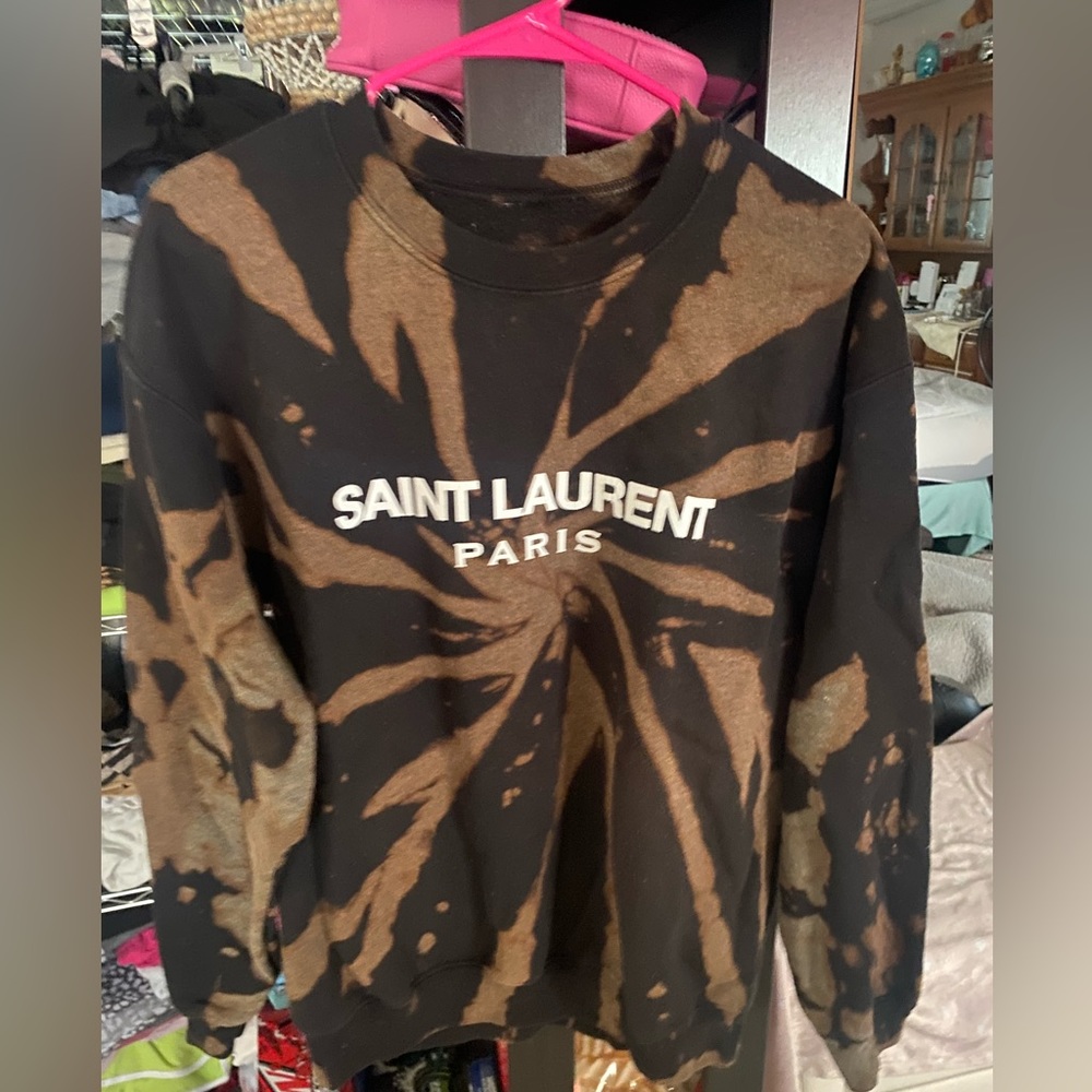 Bleach Dye Washed Pullover - image 1